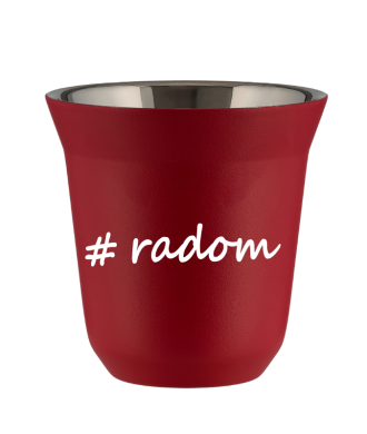 Kubek 80 ml CZERWONY Radom