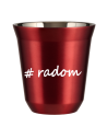 Kubek 240 ml CZERWONY METALIC Radom kubek termiczny na kawe | 70,00 zł