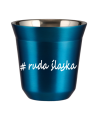 Kubek 80 ml NIEBIESKI METALIC Ruda Śląska kubek termiczny na kawe | 65,00 zł