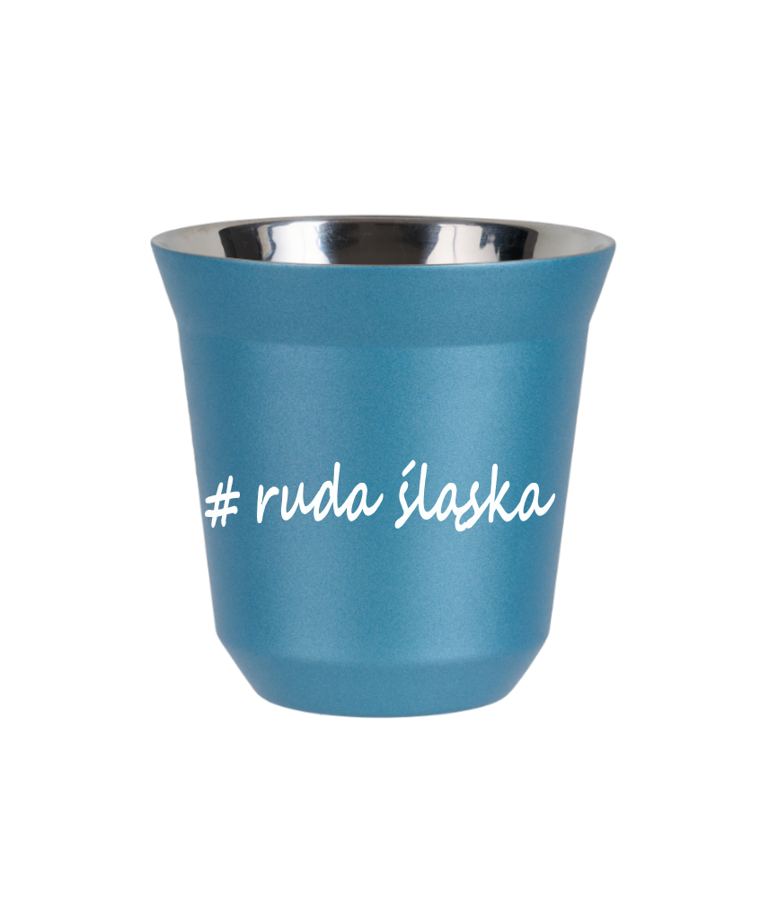 Kubek 240 ml BŁĘKITNY METALIC Ruda Śląska kubek termiczny na kawe | 70,00 zł Kubek 240 ml BŁĘKITNY METALIC Ruda Śląska kubek termiczny na kawe | 70,00 zł