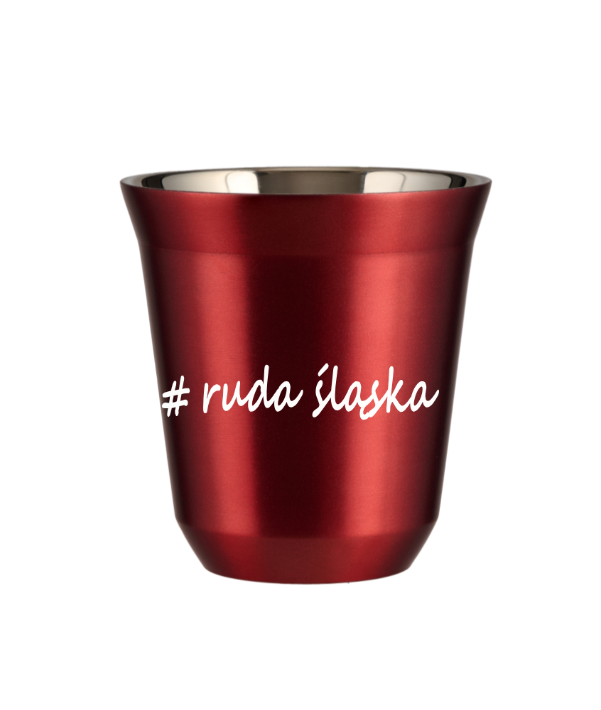 Kubek 150 ml CZERWONY METALIC Ruda Śląska kubek termiczny na kawe | 65,00 zł Kubek 150 ml CZERWONY METALIC Ruda Śląska kubek termiczny na kawe | 65,00 zł