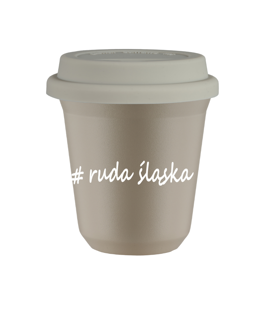 Kubek 240 ml BEŻOWY Ruda Śląska z pokrywką biala kubek termiczny na kawe | 75,00 zł Kubek 240 ml BEŻOWY Ruda Śląska z pokrywką biala kubek termiczny na kawe | 75,00 zł
