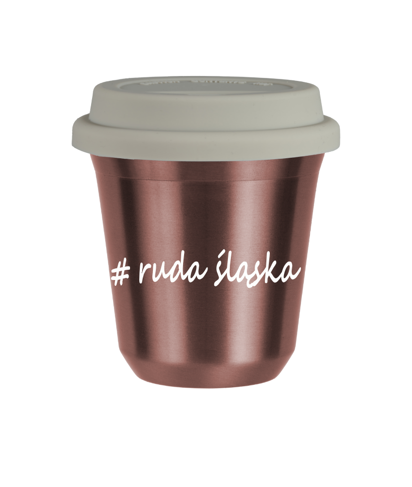Kubek 240 ml RÓŻOWE ZŁOTO Ruda Śląska z pokrywką biala kubek termiczny na kawe | 75,00 zł Kubek 240 ml RÓŻOWE ZŁOTO Ruda Śląska z pokrywką biala kubek termiczny na kawe | 75,00 zł