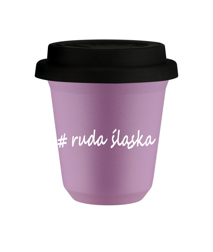 Kubek 240 ml LILIOWY Ruda Śląska z pokrywką czarna kubek termiczny na kawe | 75,00 zł Kubek 240 ml LILIOWY Ruda Śląska z pokrywką czarna kubek termiczny na kawe | 75,00 zł