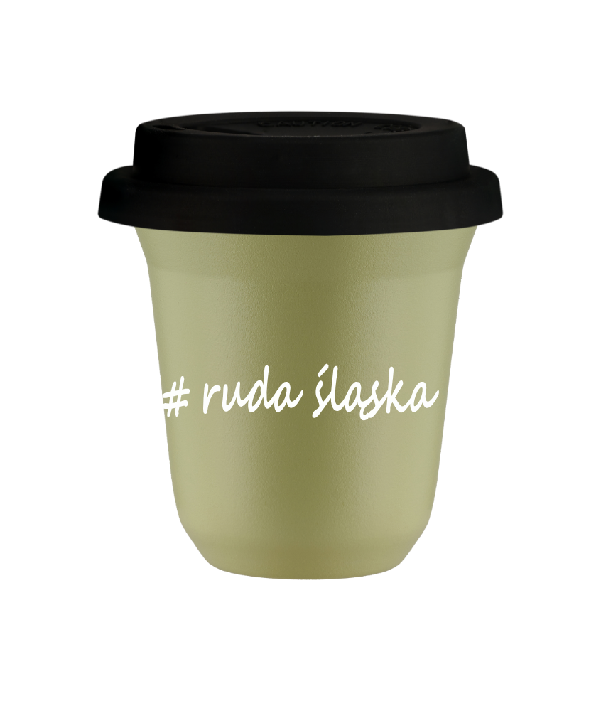 Kubek 240 ml PISTACJOWY Ruda Śląska z pokrywką czarna kubek termiczny na kawe | 75,00 zł Kubek 240 ml PISTACJOWY Ruda Śląska z pokrywką czarna kubek termiczny na kawe | 75,00 zł