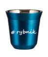 Kubek 80 ml NIEBIESKI METALIC Rybnik kubek termiczny na kawe | 65,00 zł
