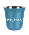 Kubek 150 ml BŁĘKITNY METALIC Rybnik kubek termiczny na kawe | 65,00 zł