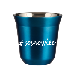 Cup 240 ml METALLIC BLUE "Sosnowiec"