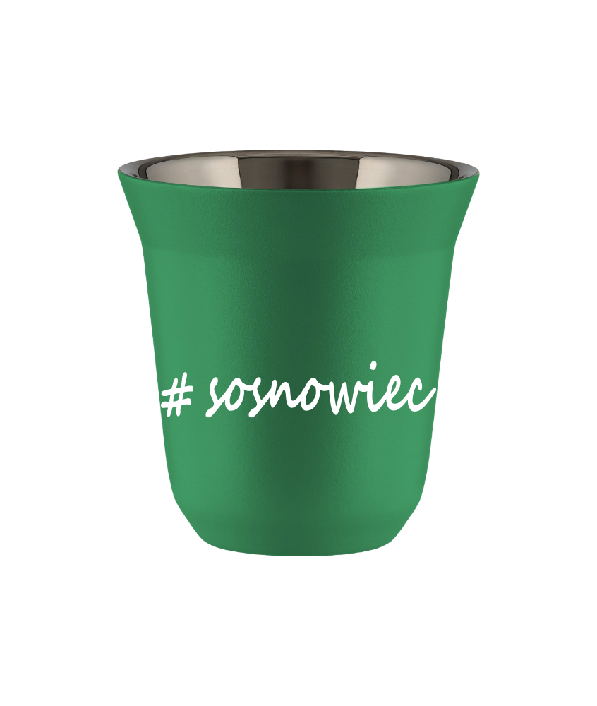 Kubek 150 ml ZIELONY Sosnowiec kubek termiczny na kawe | 65,00 zł Kubek 150 ml ZIELONY Sosnowiec kubek termiczny na kawe | 65,00 zł