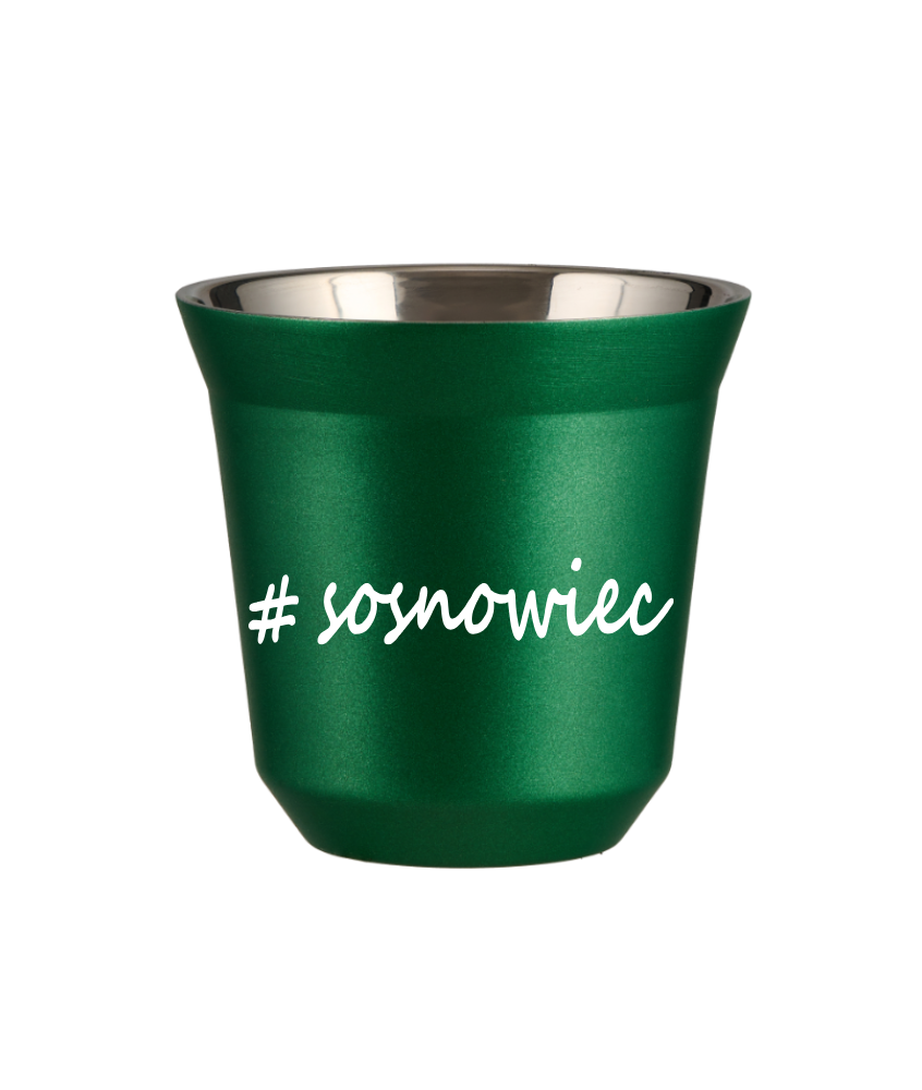 Kubek 80 ml ZIELONY METALIC Sosnowiec kubek termiczny na kawe | 65,00 zł Kubek 80 ml ZIELONY METALIC Sosnowiec kubek termiczny na kawe | 65,00 zł