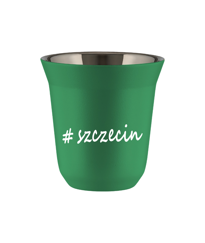 Kubek 80 ml ZIELONY Szczecin kubek termiczny na kawe | 65,00 zł Kubek 80 ml ZIELONY Szczecin kubek termiczny na kawe | 65,00 zł