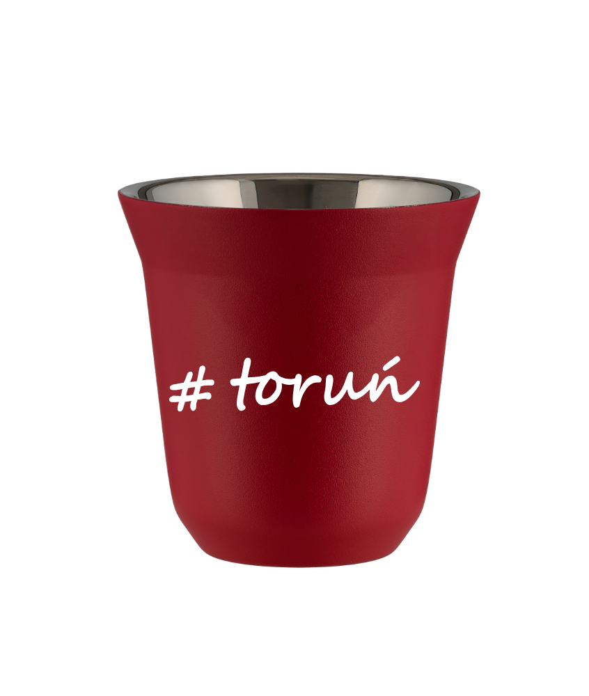Kubek 150 ml CZERWONY Toruń kubek termiczny na kawe | 65,00 zł Kubek 150 ml CZERWONY Toruń kubek termiczny na kawe | 65,00 zł