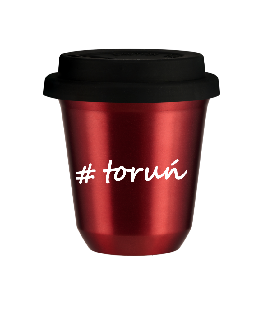 Kubek 240 ml CZERWONY METALIC Toruń z pokrywką czarna kubek termiczny na kawe | 75,00 zł Kubek 240 ml CZERWONY METALIC Toruń z pokrywką czarna kubek termiczny na kawe | 75,00 zł