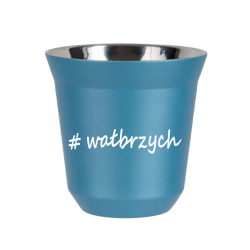 Cup 80 ml METALLIC LIGHT BLUE "Wałbrzych"