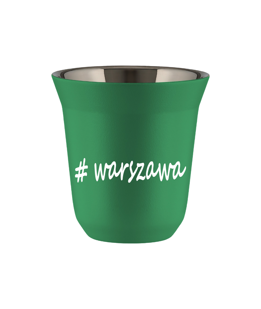 Kubek 80 ml ZIELONY Warszawa kubek termiczny na kawe | 65,00 zł Kubek 80 ml ZIELONY Warszawa kubek termiczny na kawe | 65,00 zł