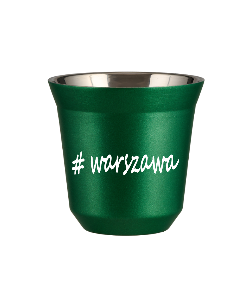 Kubek 80 ml ZIELONY METALIC Warszawa kubek termiczny na kawe | 65,00 zł Kubek 80 ml ZIELONY METALIC Warszawa kubek termiczny na kawe | 65,00 zł
