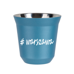 Cup 240 ml METALLIC LIGHT BLUE "Warszawa"