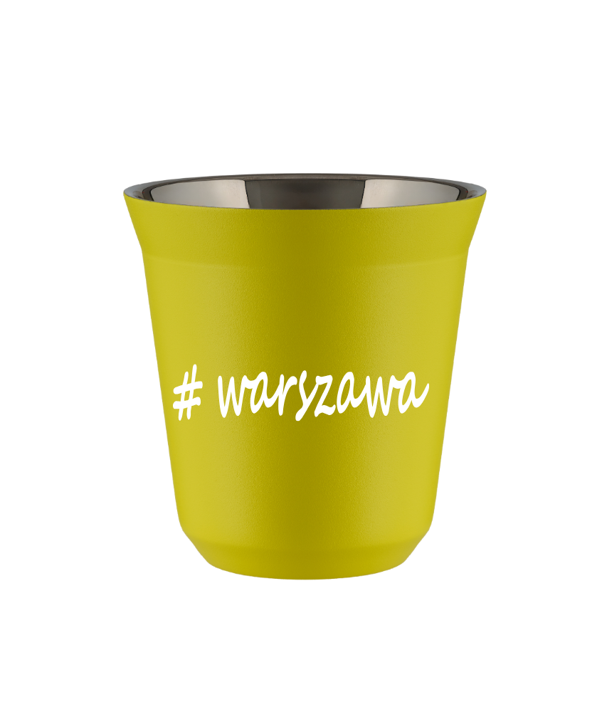 Cup 240 ml YELLOW "Warszawa"