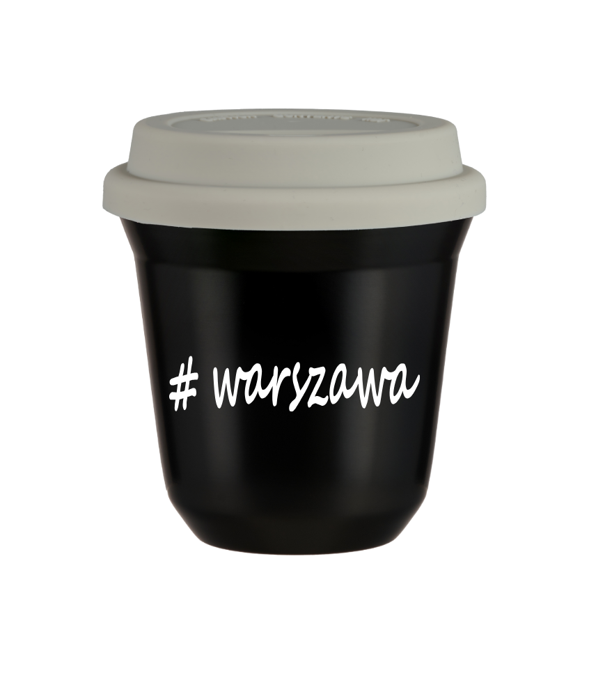 Kubek 240 ml CZARNY Warszawa z pokrywką biala kubek termiczny na kawe | 75,00 zł Kubek 240 ml CZARNY Warszawa z pokrywką biala kubek termiczny na kawe | 75,00 zł