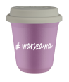 Kubek 240 ml LILIOWY Warszawa z pokrywką biala kubek termiczny na kawe | 75,00 zł