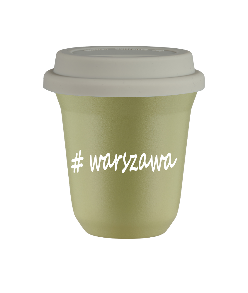 Kubek 80 ml PISTACJOWY Warszawa z pokrywką biala kubek termiczny na kawe | 70,00 zł Kubek 80 ml PISTACJOWY Warszawa z pokrywką biala kubek termiczny na kawe | 70,00 zł