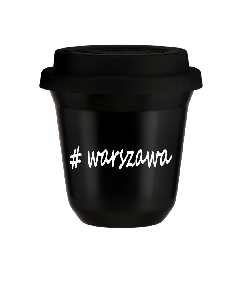 Kubek 240 ml CZARNY Warszawa z pokrywką czarna kubek termiczny na kawe | 75,00 zł Kubek 240 ml CZARNY Warszawa z pokrywką czarna kubek termiczny na kawe | 75,00 zł