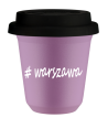 Kubek 150 ml LILIOWY Warszawa z pokrywką czarna kubek termiczny na kawe | 70,00 zł