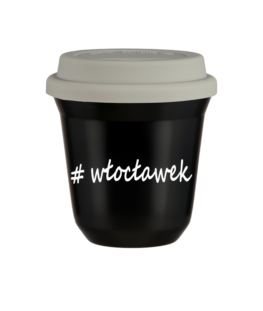 Kubek 150 ml CZARNY Włocławek z pokrywką biala kubek termiczny na kawe | 70,00 zł Kubek 150 ml CZARNY Włocławek z pokrywką biala kubek termiczny na kawe | 70,00 zł