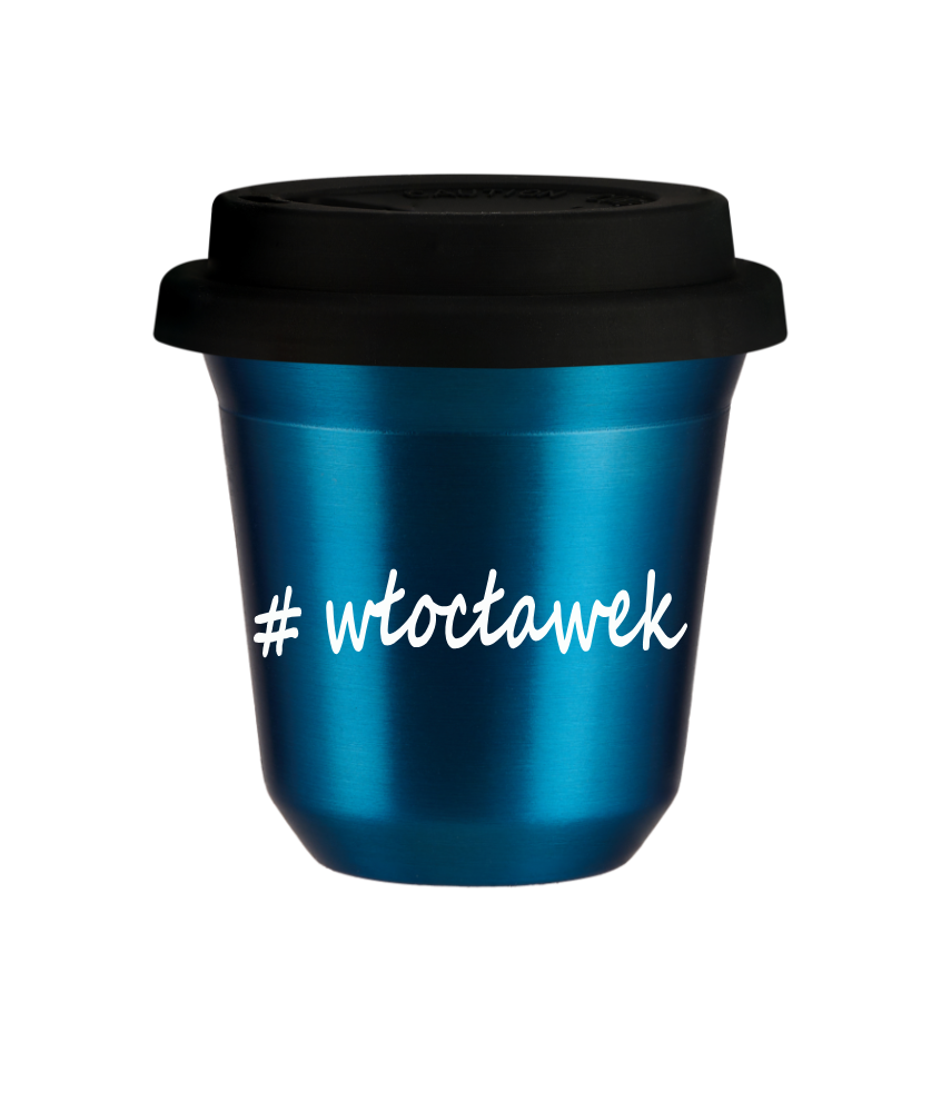 Kubek 150 ml NIEBIESKI METALIC Włocławek z pokrywką czarna kubek termiczny na kawe | 70,00 zł Kubek 150 ml NIEBIESKI METALIC Włocławek z pokrywką czarna kubek termiczny na kawe | 70,00 zł