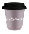 Kubek 150 ml LAWENDOWY Włocławek z pokrywką czarna kubek termiczny na kawe | 70,00 zł