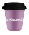 Kubek 240 ml LILIOWY Włocławek z pokrywką czarna kubek termiczny na kawe | 75,00 zł