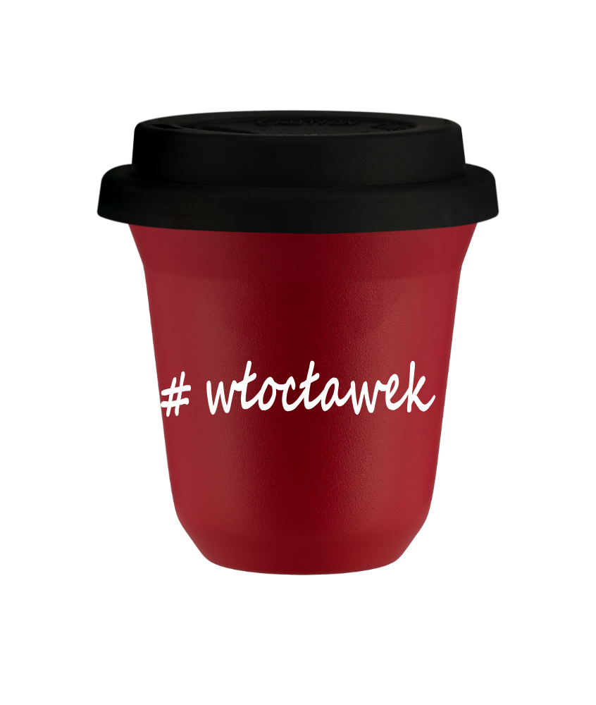 Kubek 80 ml CZERWONY Włocławek z pokrywką czarna kubek termiczny na kawe | 70,00 zł Kubek 80 ml CZERWONY Włocławek z pokrywką czarna kubek termiczny na kawe | 70,00 zł