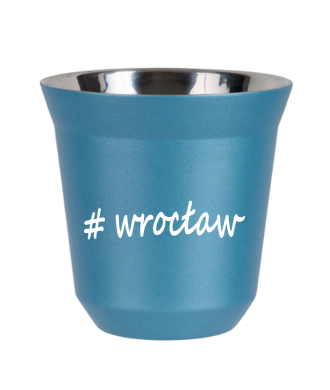 Kubek 150 ml BŁĘKITNY METALIC Wrocław