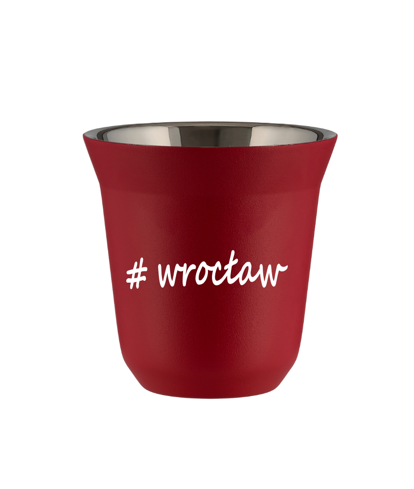 Kubek 80 ml CZERWONY Wrocław kubek termiczny na kawe | 65,00 zł Kubek 80 ml CZERWONY Wrocław kubek termiczny na kawe | 65,00 zł