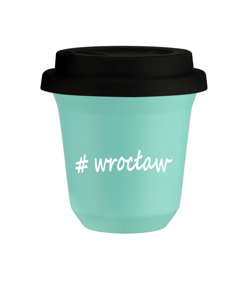 Kubek 150 ml TURKUSOWY Wrocław z pokrywką czarna kubek termiczny na kawe | 70,00 zł Kubek 150 ml TURKUSOWY Wrocław z pokrywką czarna kubek termiczny na kawe | 70,00 zł