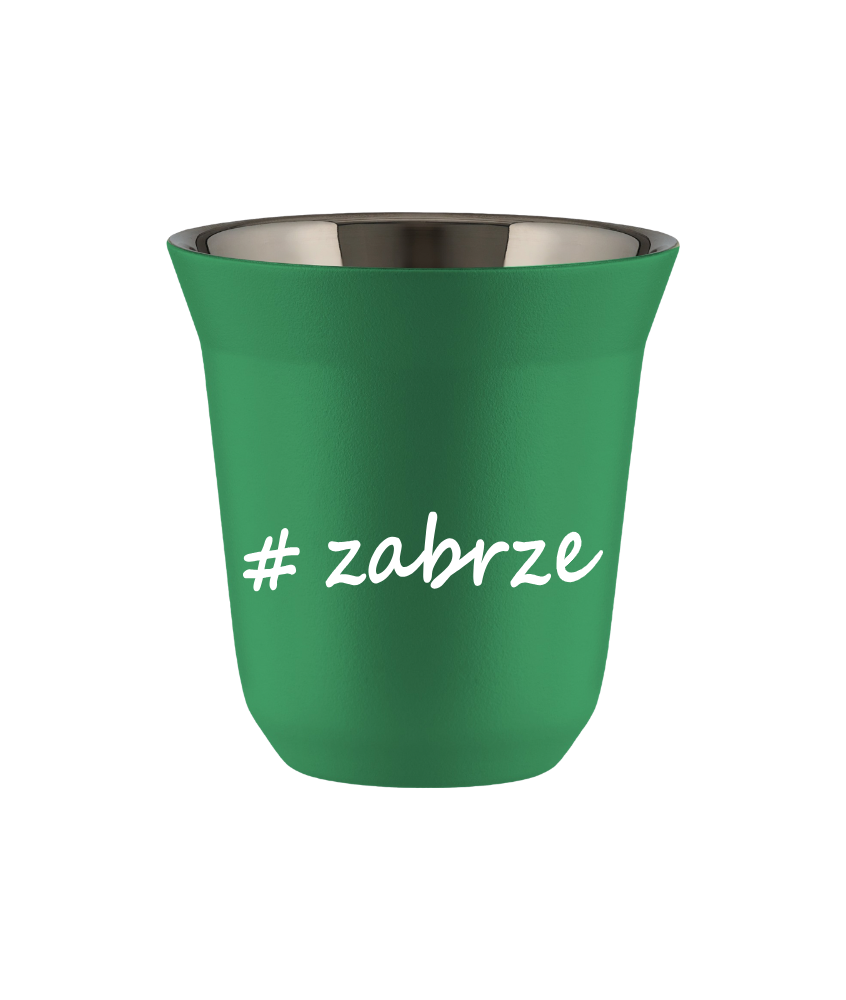 Cup 80 ml GREEN "Zabrze"