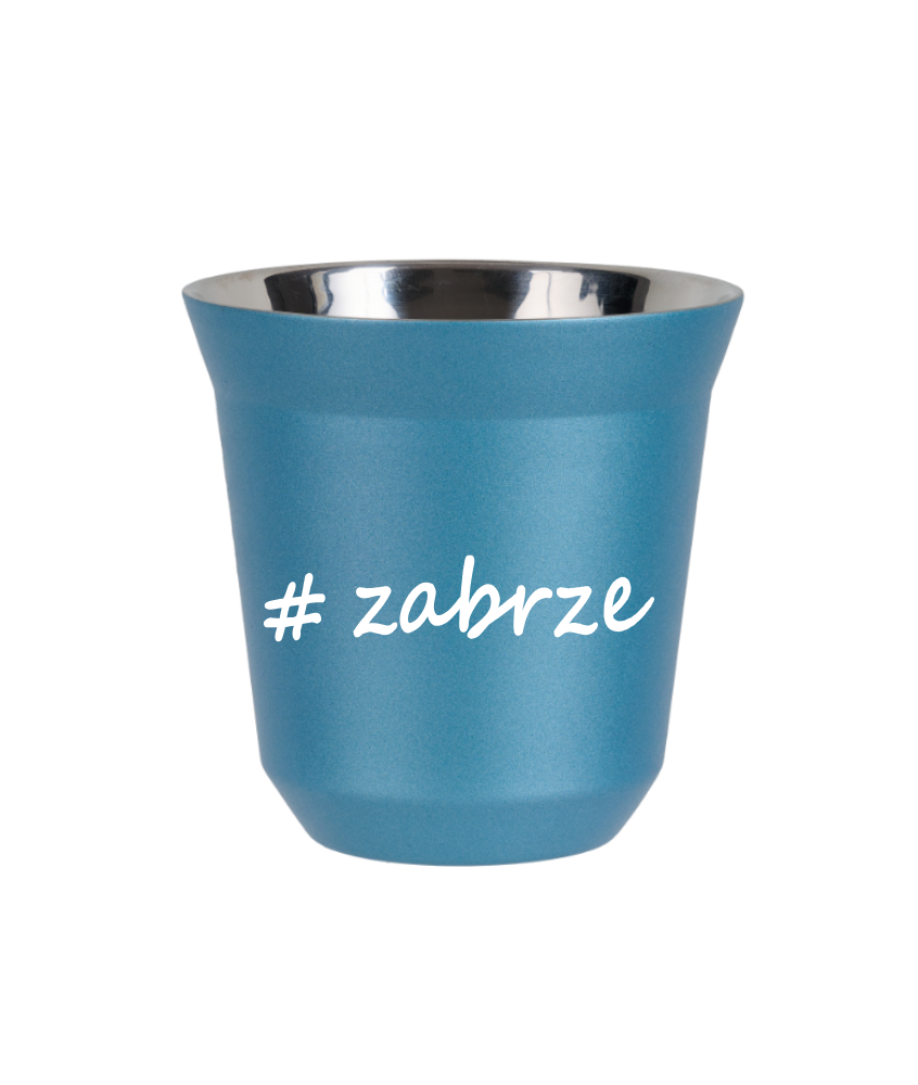 Kubek 80 ml BŁĘKITNY METALIC Zabrze kubek termiczny na kawe | 65,00 zł Kubek 80 ml BŁĘKITNY METALIC Zabrze kubek termiczny na kawe | 65,00 zł