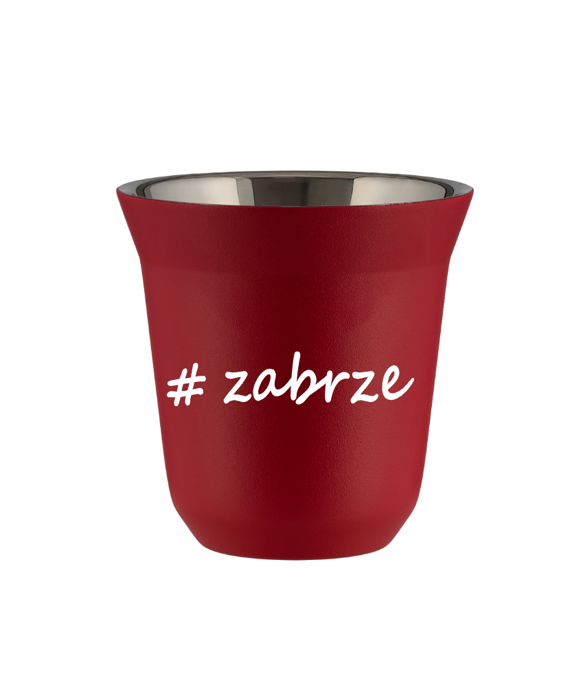 Kubek 150 ml CZERWONY Zabrze kubek termiczny na kawe | 65,00 zł Kubek 150 ml CZERWONY Zabrze kubek termiczny na kawe | 65,00 zł