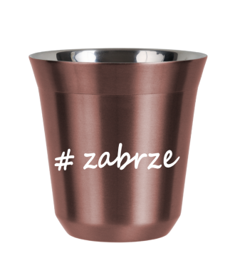 Kubek 80 ml RÓŻOWE ZŁOTO Zabrze