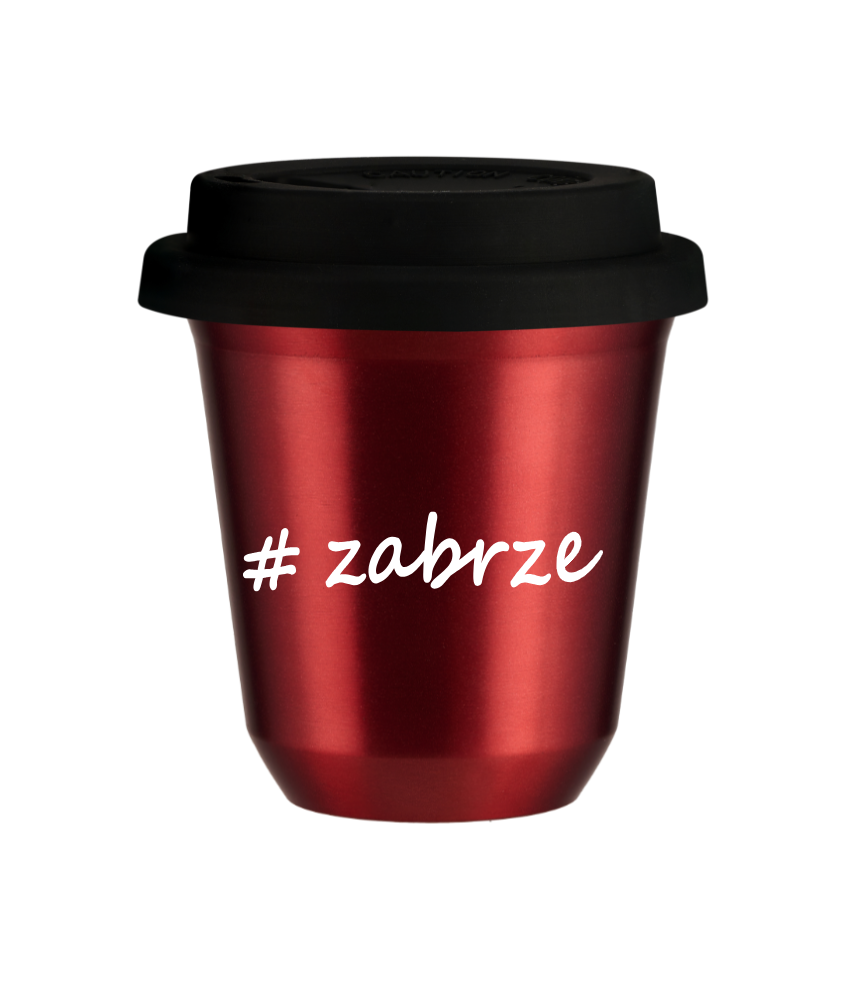 Kubek 150 ml CZERWONY METALIC Zabrze z pokrywką czarna kubek termiczny na kawe | 70,00 zł Kubek 150 ml CZERWONY METALIC Zabrze z pokrywką czarna kubek termiczny na kawe | 70,00 zł