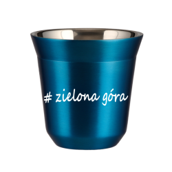 Cup 80 ml METALLIC BLUE "Zielona Góra"
