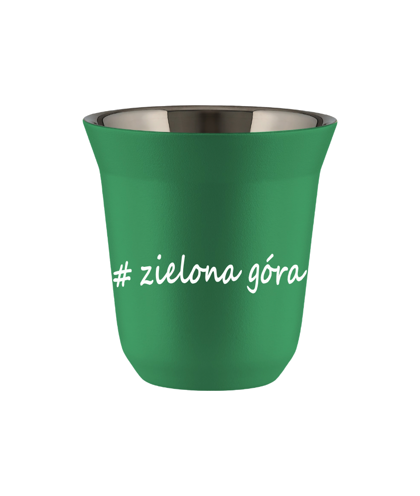 Kubek 150 ml ZIELONY Zielona Góra kubek termiczny na kawe | 65,00 zł Kubek 150 ml ZIELONY Zielona Góra kubek termiczny na kawe | 65,00 zł
