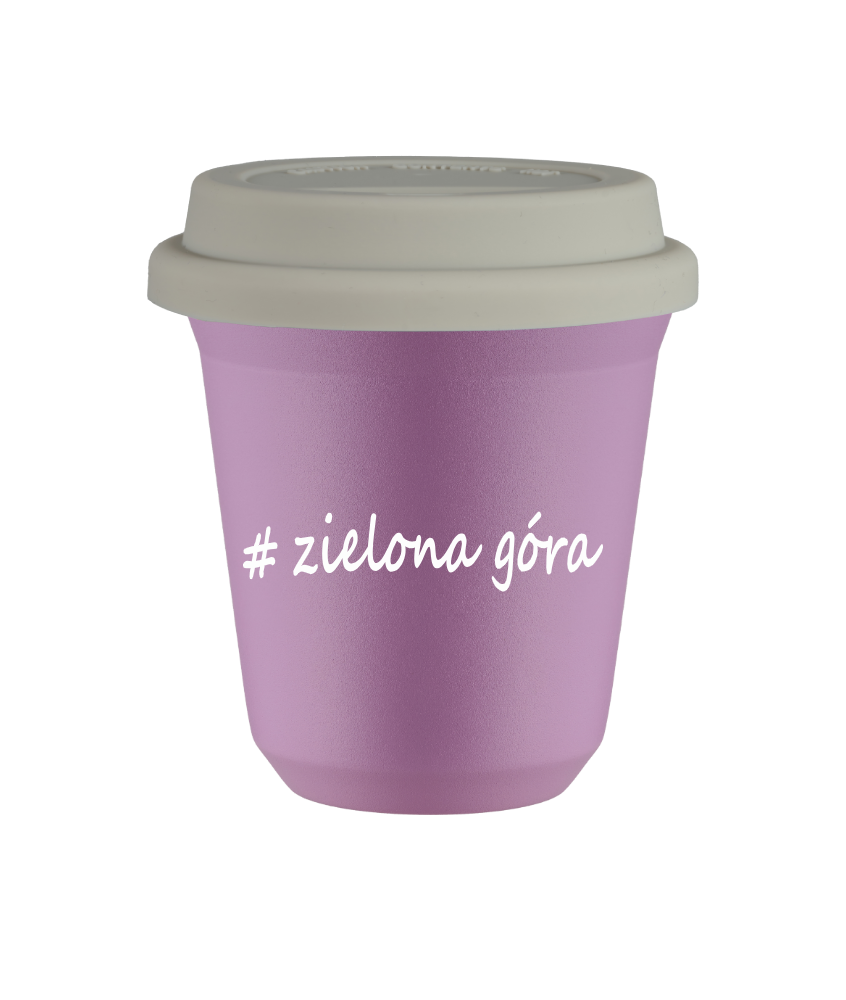Kubek 80 ml LILIOWY Zielona Góra z pokrywką biala kubek termiczny na kawe | 70,00 zł Kubek 80 ml LILIOWY Zielona Góra z pokrywką biala kubek termiczny na kawe | 70,00 zł