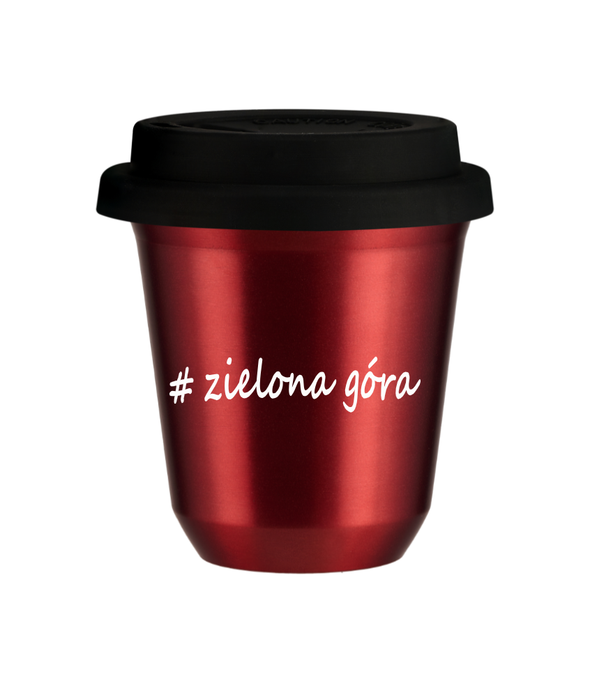 Kubek 80 ml CZERWONY METALIC Zielona Góra z pokrywką czarna kubek termiczny na kawe | 70,00 zł Kubek 80 ml CZERWONY METALIC Zielona Góra z pokrywką czarna kubek termiczny na kawe | 70,00 zł