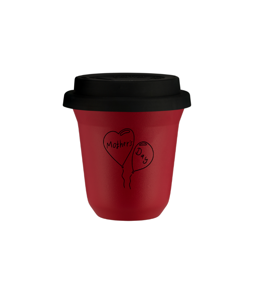 Kubek czerwony z balonami i napisem „Mother’s Day” 80 ml kubek termiczny na kawe | 70,00 zł Kubek czerwony z balonami i napisem „Mother’s Day” 80 ml kubek termiczny na kawe | 70,00 zł