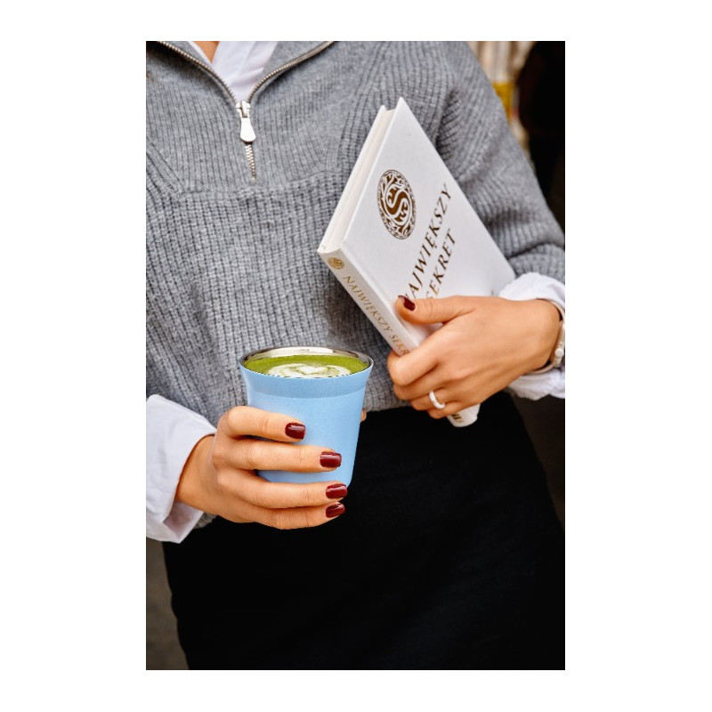 Kubek 240 ml BŁĘKITNY METALIC