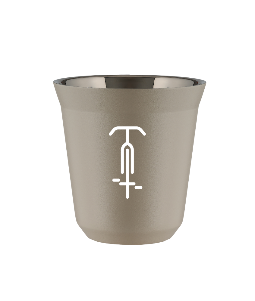 Kubek 80 ml BEŻOWY "Kolarstwo 1 (biały)"