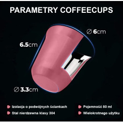 Kubek 80 ml RÓŻOWY