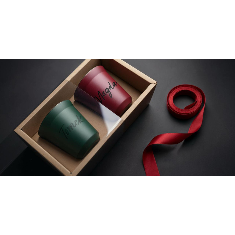 Zestaw prezentowy - 2 kubki 150 ml z personalizacją
