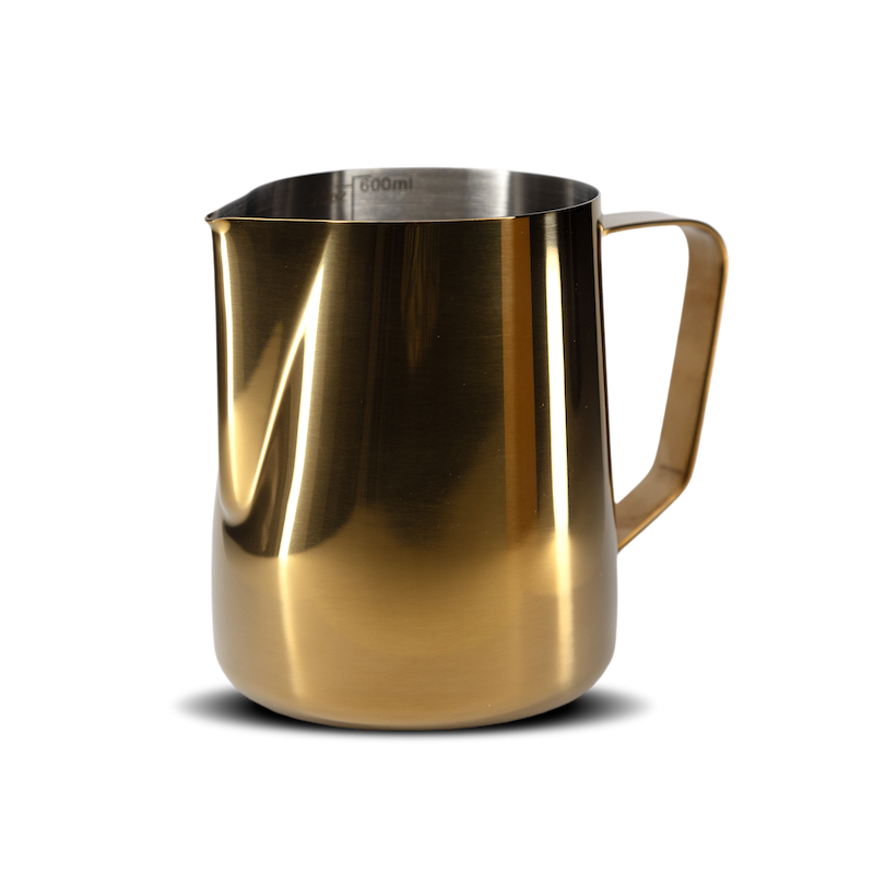 Złoty dzbanek do spieniania mleka
